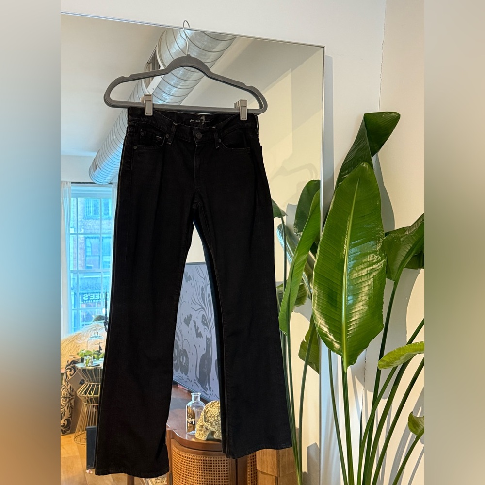 Vintage 7 For All Mankind Bootcut Black Jeans